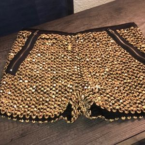 Gold shorts